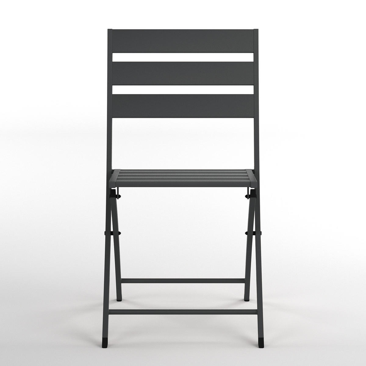 KLAPPSTUHL - 2er-Set - Stahl - Anthrazit, Metall (45/83/55cm) - home24