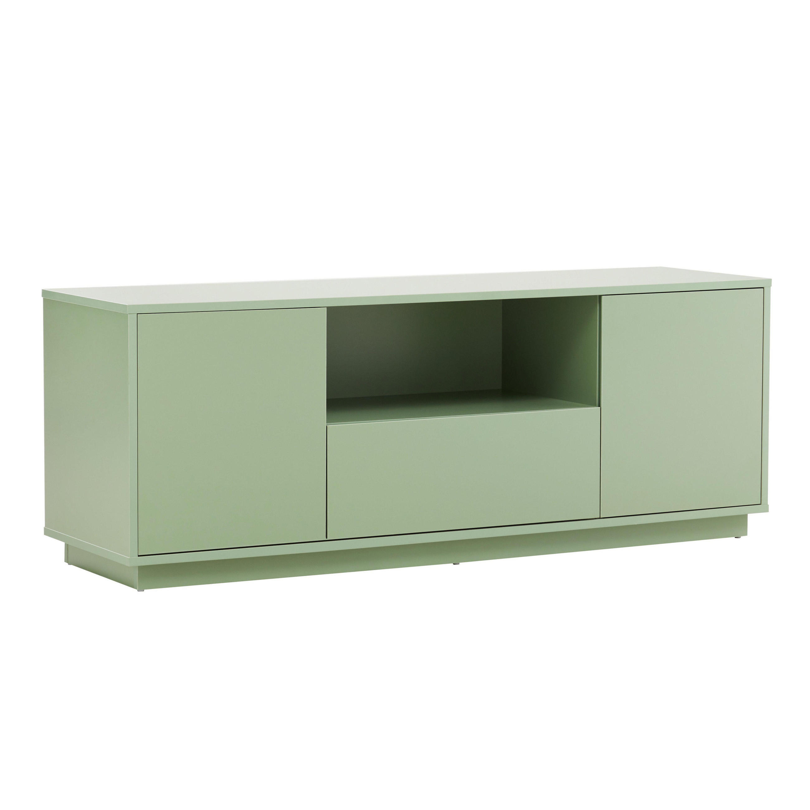 TV-SCHRANK 140 cm, Grün - Grün, Holz (40/52/140cm) - Oviala