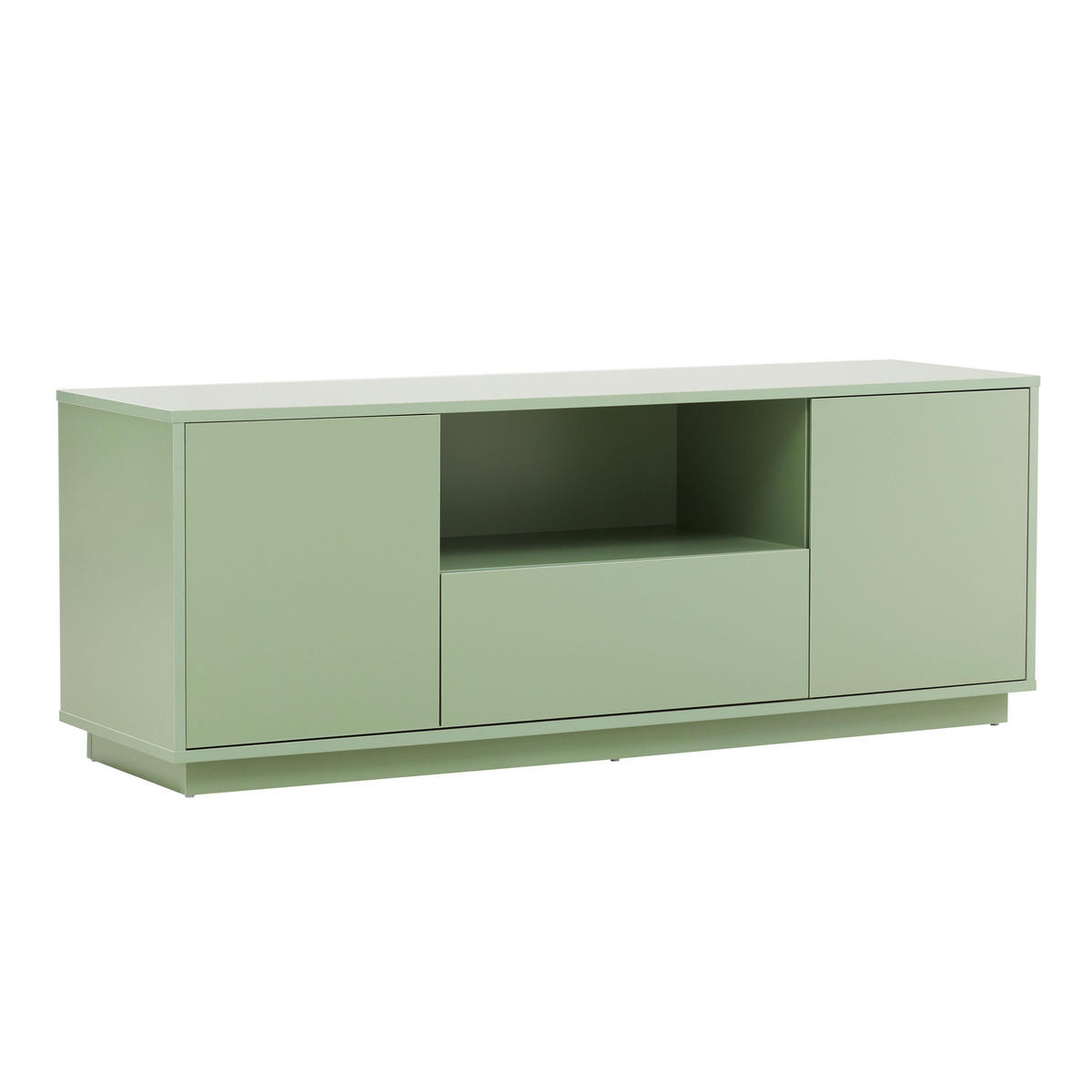 TV-SCHRANK 140 cm, Grün - Grün, Holz (40/52/140cm) - Oviala