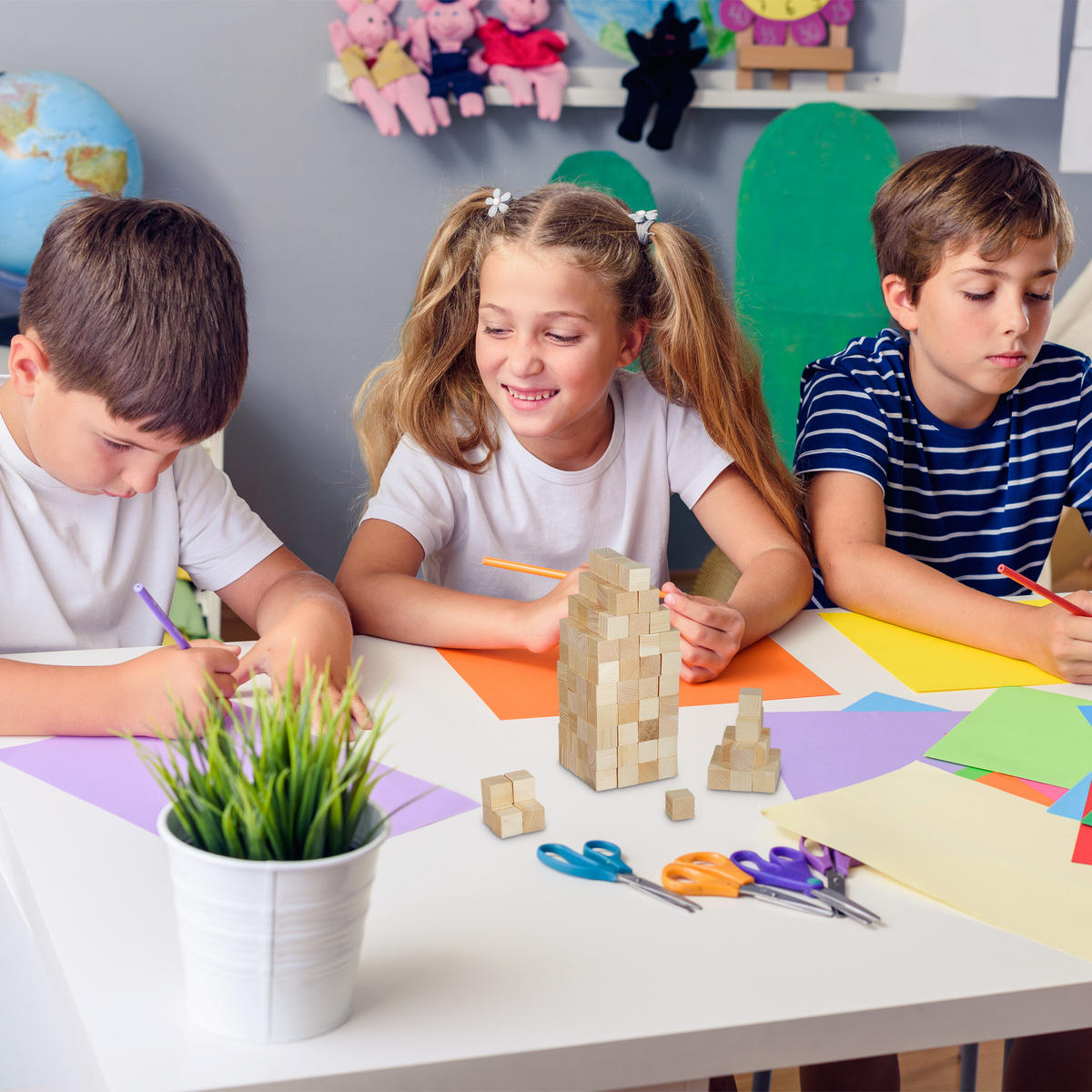 160XHOLZWÜRFEL - Hellbraun, Holz (2/2/2cm) - Relaxdays