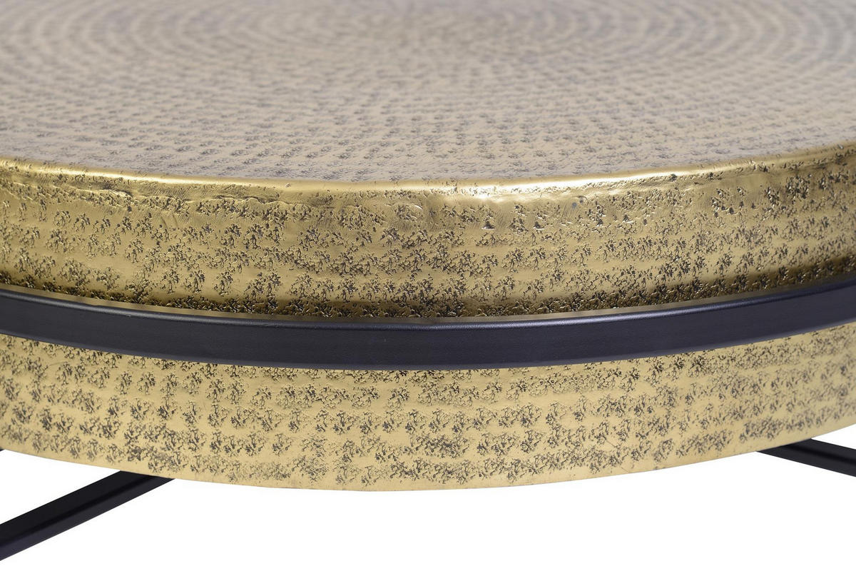 COUCHTISCH aus Bronze und Eisen - Bronzefarben, Metall (82/82/37cm) - Giner y Colomer