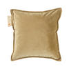 HEIZKISSEN Plush 45x45cm Crewel Tan - Beige, Textil (45/45cm) - Pleafs