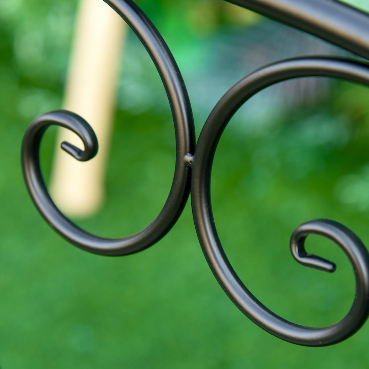 GARTENBANK DE-17755 Schwarz/Gold - Schwarz, Metall (100/88/50cm) - ComfortXL