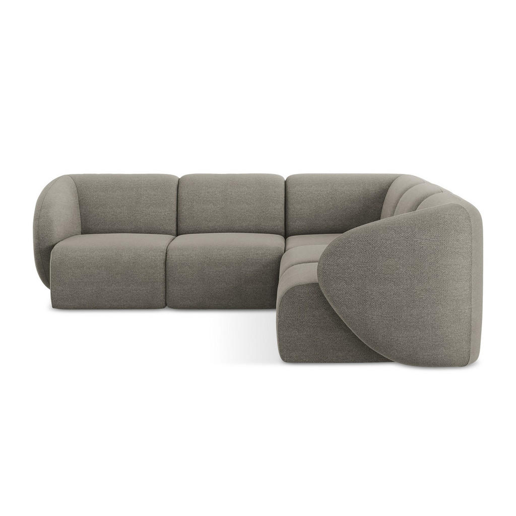 Thumbnail - Makamii Ecksofa, Grau, Textil, Holzwerkstoff, 4-Sitzer, 251x251 cm, Hergestellt in Europa, Oeko-Tex®, Wohnzimmer, Sofas ...