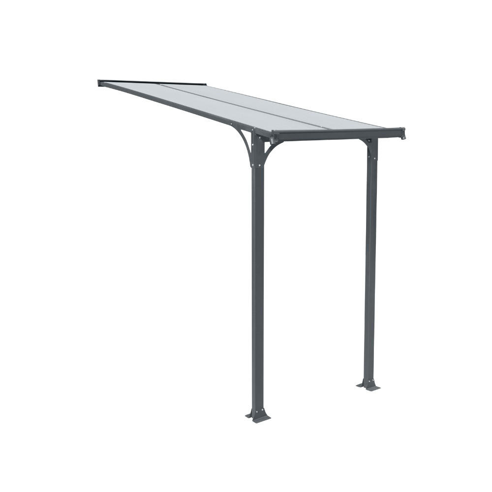 HAUSTÜRVORDACH CUBIS S - S - Anthrazit, Metall (150/258/150cm) - Home Deluxe