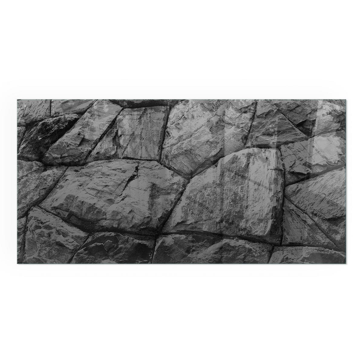 GLASPLATTE für Kamin 140x70 cm - Grau, Glas (140/70/0.4cm) - TULUP