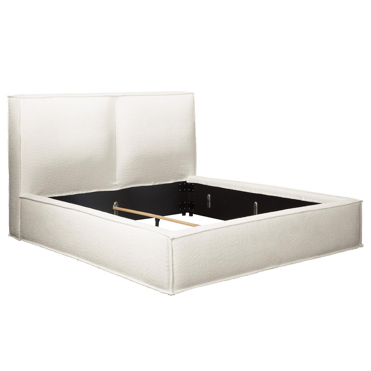 POLSTERBETT - Weiß, Textil (140/200cm) - home24