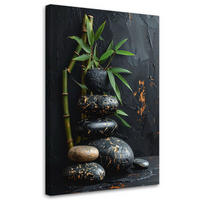 LEINWANDBILD Zen und Orientalisch 80x120cm - Schwarz, Textil (80/120cm) - Feeby