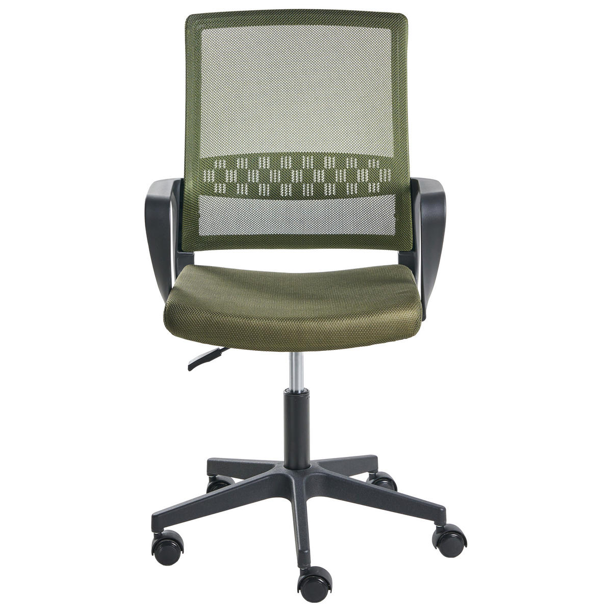 BÜROSTUHL Dunkelgrün Ease - Schwarz/Grün, Textil (54/94/54cm) - Beliani