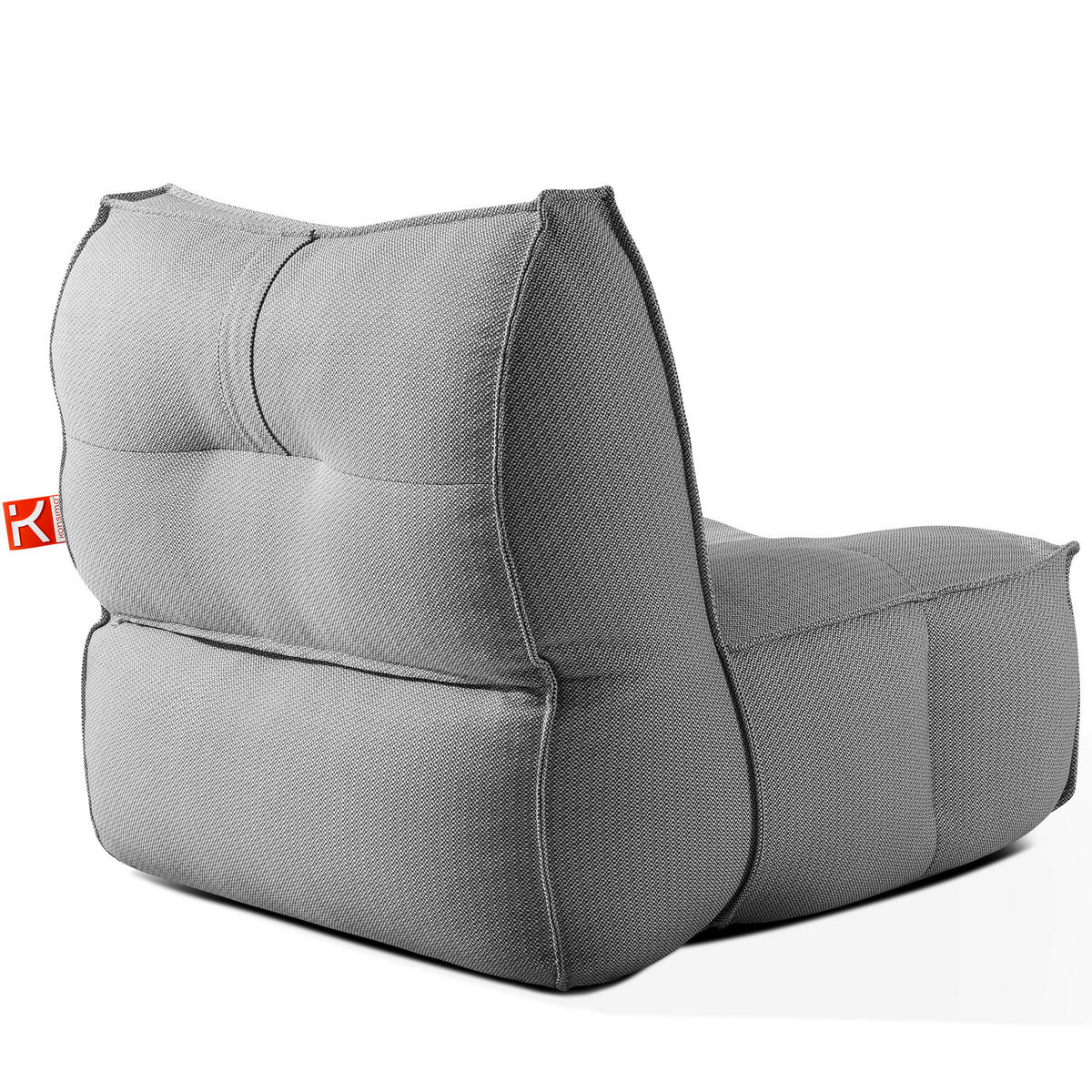 GARTENLOUNGE-SET LOVIA, Möbel-Set, Schwarz/Weiß - Schwarz, Textil - KONSIMO®