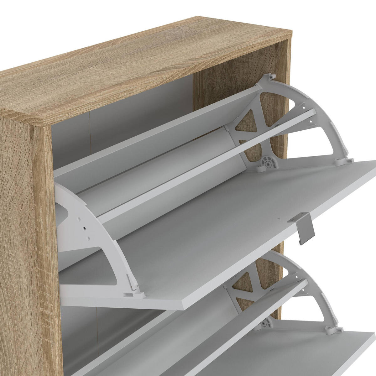 SCHUHSCHRANK Eiche 24.05/70.3/162 cm - Braun, Holzwerkstoff (70.3/162/24.05cm) - DMORA