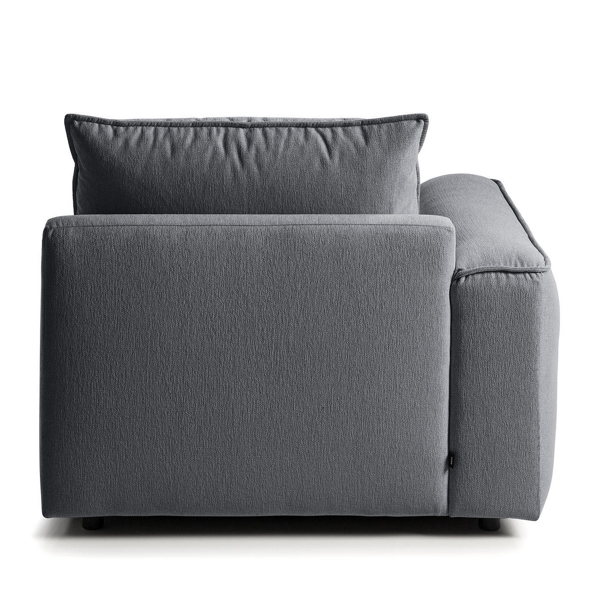 MODULLONGCHAIR - Grau, Holz/Textil (170/82/105cm) - home24