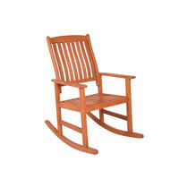 OUTDOOR-SCHAUKELSTUHL Cedric Natur Eukalyptus Gartenstuhl - Naturfarben, Holz (62/102/93.5cm) - DELUKE