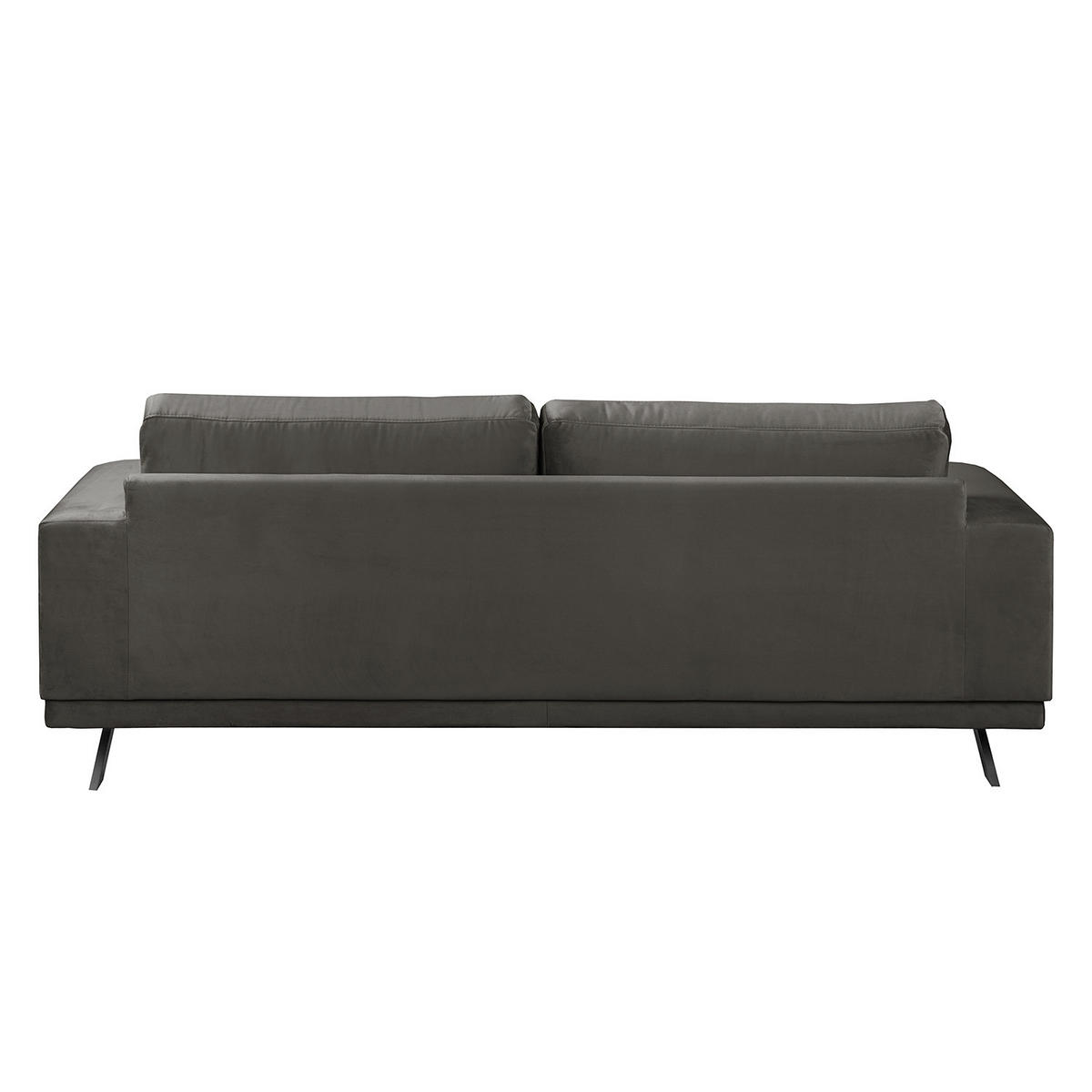 2,5-SITZER SOFA - Samt - Grau, Textil (216/81/89cm) - home24