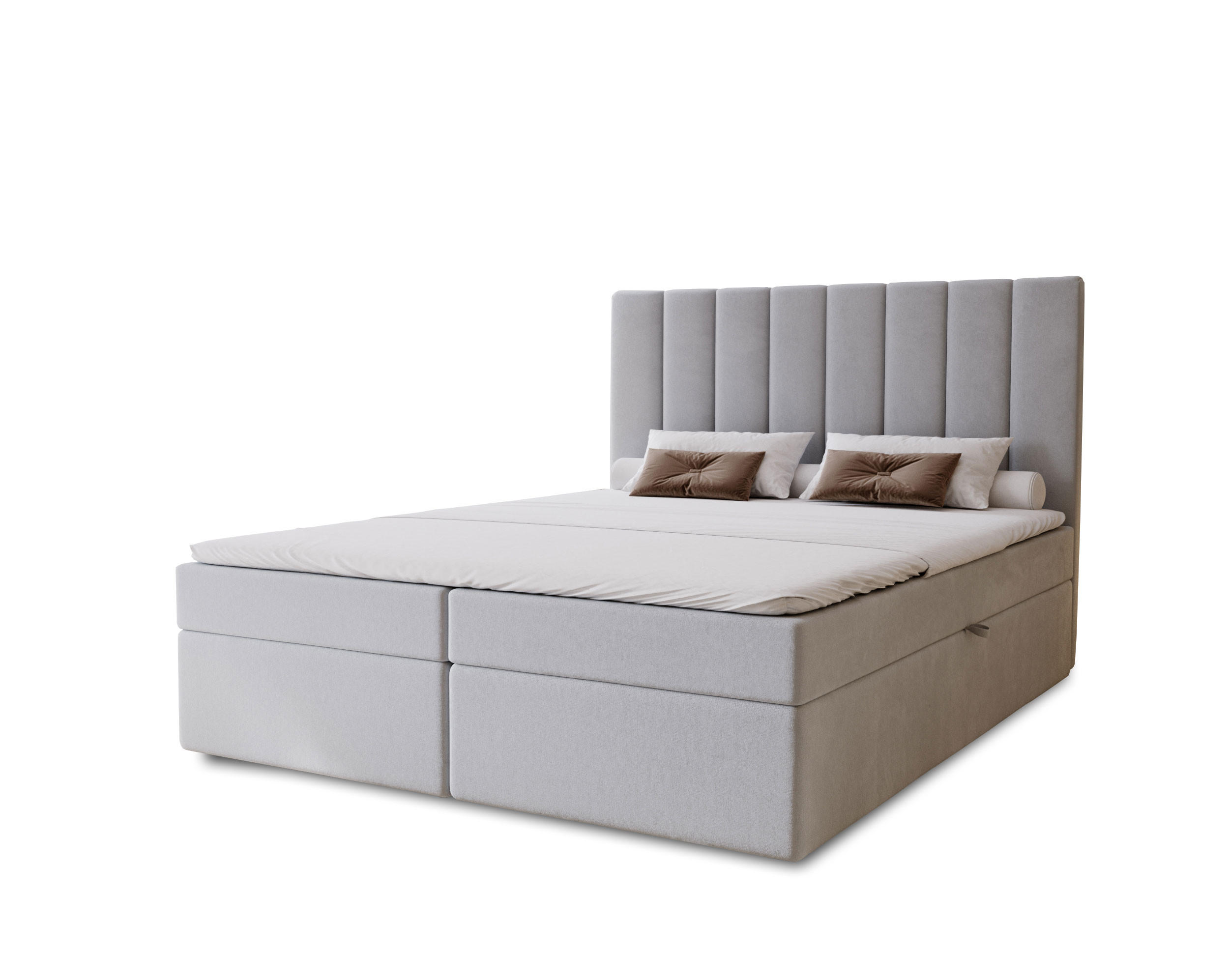 Marpur Boxbett Grau 140x200 cm