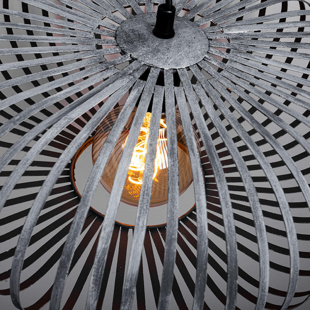 PENDELLEUCHTE JOHANN Grau Metall - Grau, Metall (40/40/150cm)