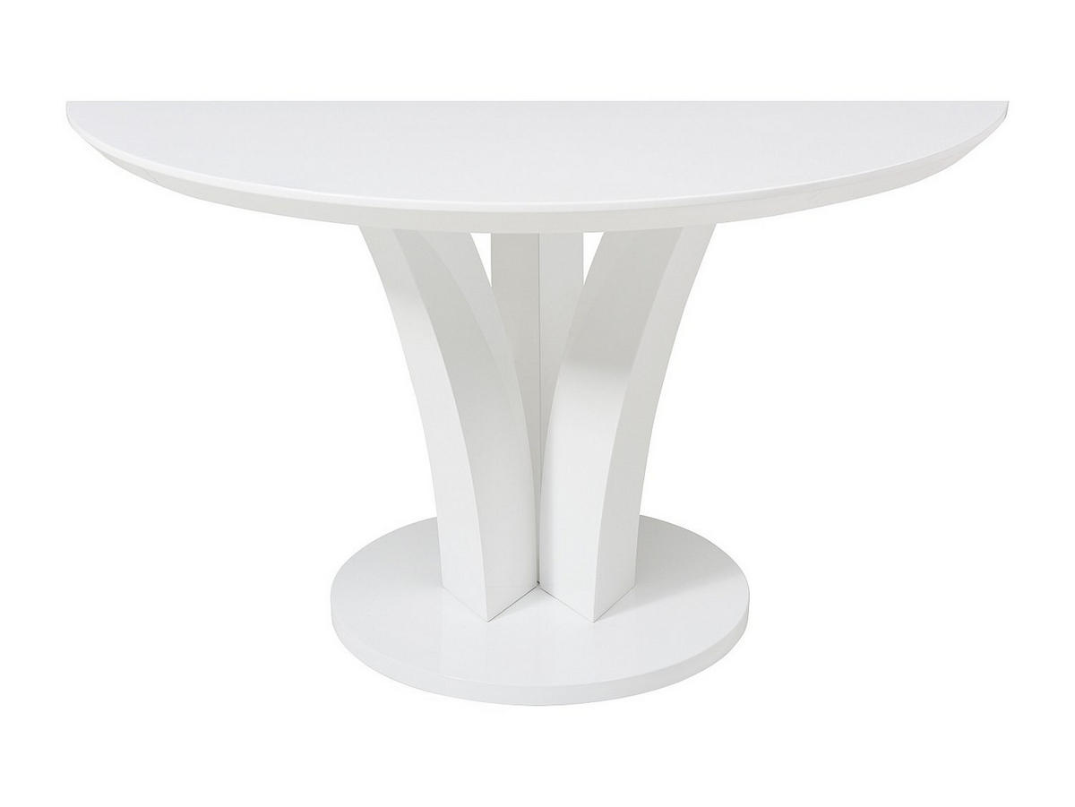 ESSTISCH rund - 4 Personen - MDF - Weiß lackiert - VIALETA - Weiß, Holz (120/120/75cm) - Vente-Unique