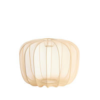 LAMPENSCHIRM Plumeria Braun Ø50/37,5 cm - Braun, Textil (50/50/37.5cm) - Light & Living