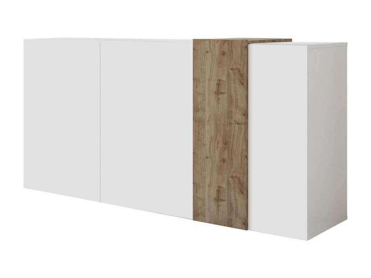 SIDEBOARD 3 Türen Pluton - L181 cm - Naturfarben, Holz (38/84.3/180.5cm) - Vente-Unique