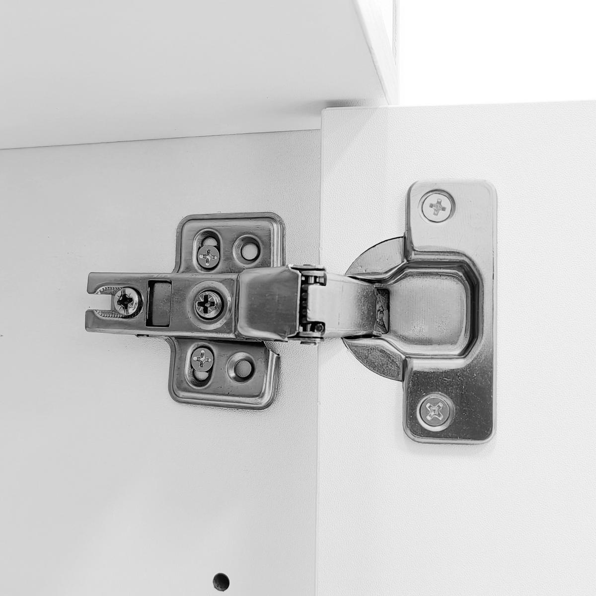 SCHUHSCHRANK mit Schubladen & Ablagen 80/35/105 cm weiß - Weiß, Holzwerkstoff (80/105/35cm) - Redom