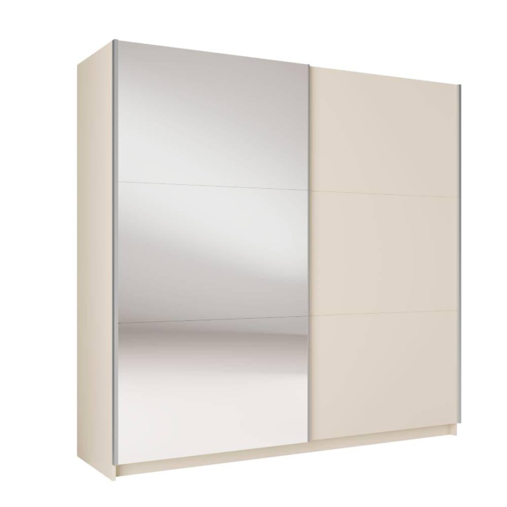 SCHIEBETÜRENSCHRANK ARSOLA 10 - 150/207/57 cm 2-Türig sand - Sandfarben, Holz/Holzwerkstoff (150.6/207/57.9cm)