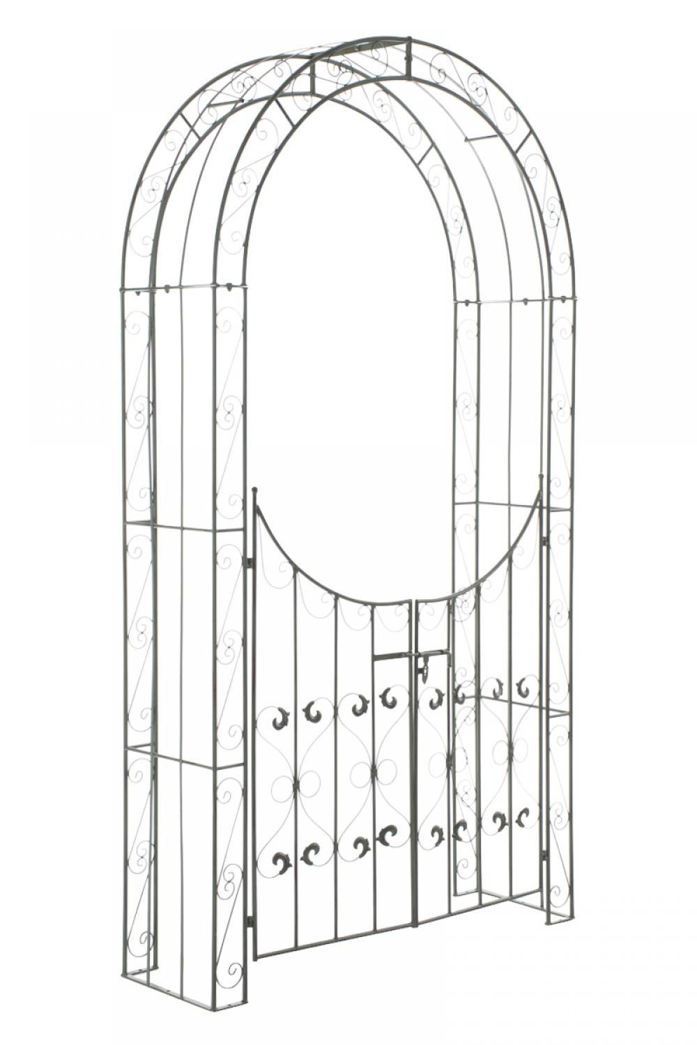 ROSENBOGEN Metall Antik-Grün - Grün, Metall (135/245/41.5cm) - CLP