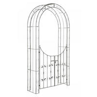 ROSENBOGEN Metall Antik-Grün - Grün, Metall (135/245/41.5cm) - CLP