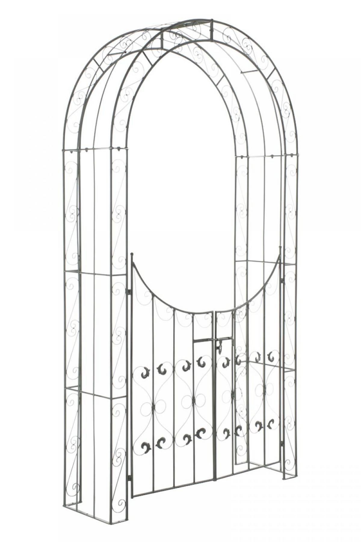 ROSENBOGEN Metall Antik-Grün - Grün, Metall (135/245/41.5cm) - CLP