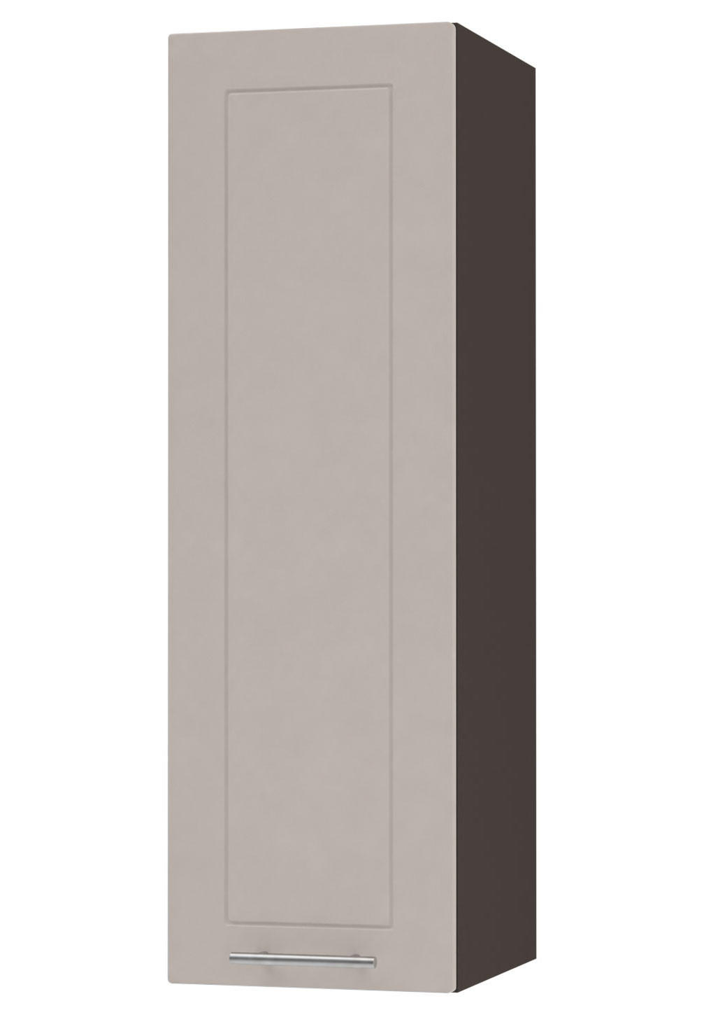 KÜCHENHÄNGESCHRANK Kvantum W4/30 Lava / Kaschmir Matt 30 / 32,5 / 96cm - Kaschmir/Dunkelgrau, Holz/Holzwerkstoff (30/96/32.5cm) - Feldmann-Wohnen
