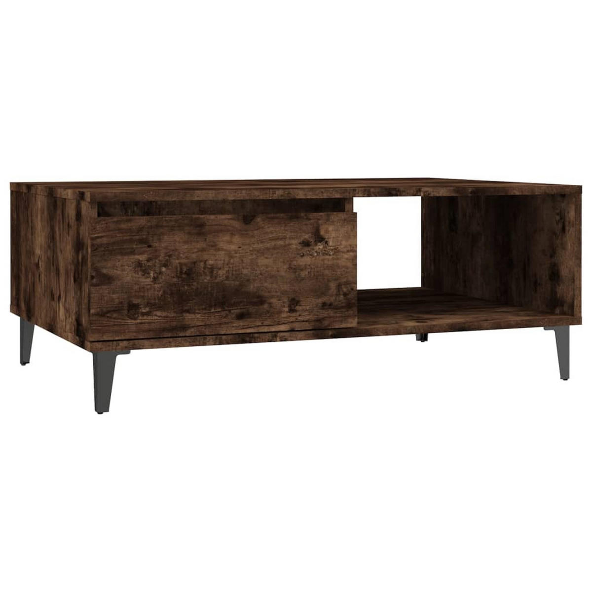 COUCHTISCH Räuchereiche 90x60x35 cm Holzwerkstoff - Mooreichefarben, Holzwerkstoff (60/90/35cm) - furnicato