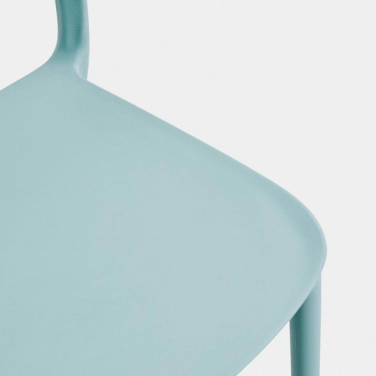 STUHL FÜR DRAUSSEN Klint Grün 46 cm x 83 cm - Grün, Kunststoff (46/83/58cm) - Klast Home