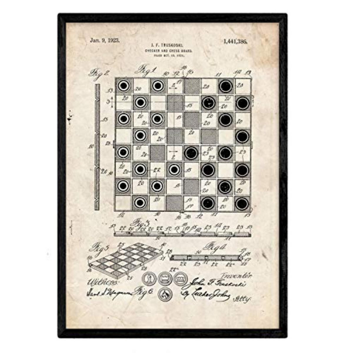 POSTER Damen Patent A3 Rahmenlos - Klar, Papier (29.7/5/42cm) - Nacnic