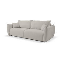 SOFA Hallora - Silber (Melody 02) - Silberfarben, Holzwerkstoff (240/88/108cm) - Möblo