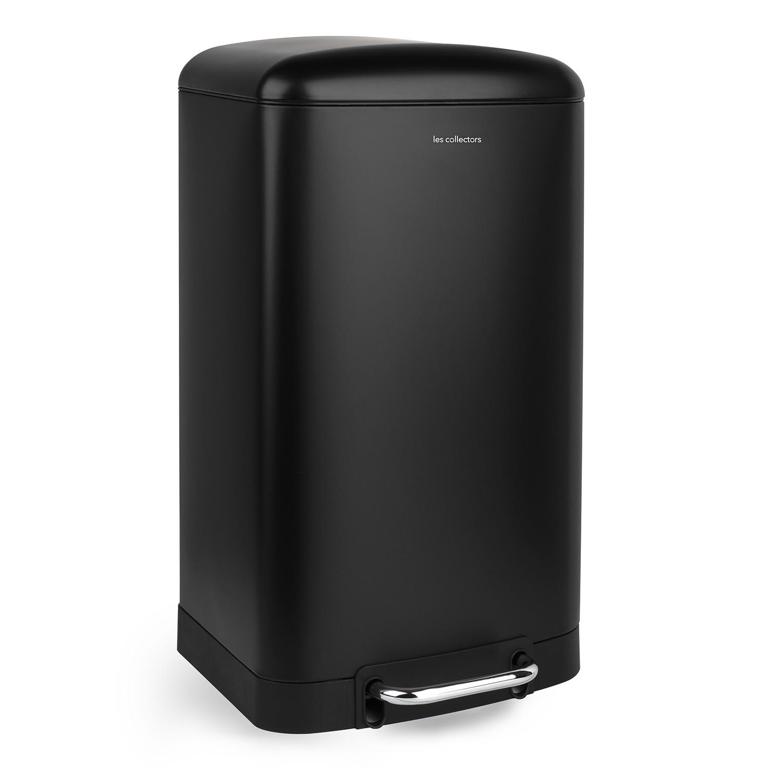 TRETMÜLLEIMER 30L - black edition N°705 - Schwarz, Metall (34/61.5/32.5cm) - Les Collectors