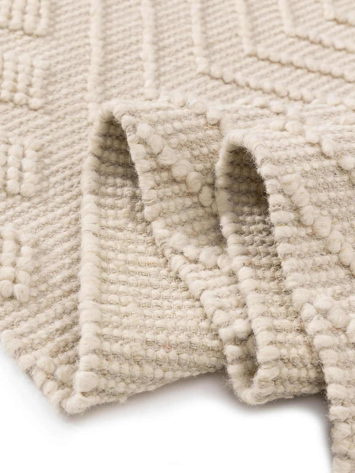 TEPPICH Jasper Cream 160x230 cm - Creme, Textil (160/230cm) - benuta Pure