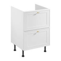 SPÜLENUNTERSCHRANK D60IN AX – Sorento Weiß – Weiß - Weiß, Holzwerkstoff (60/87/52cm) - ROYAL24_MARKT