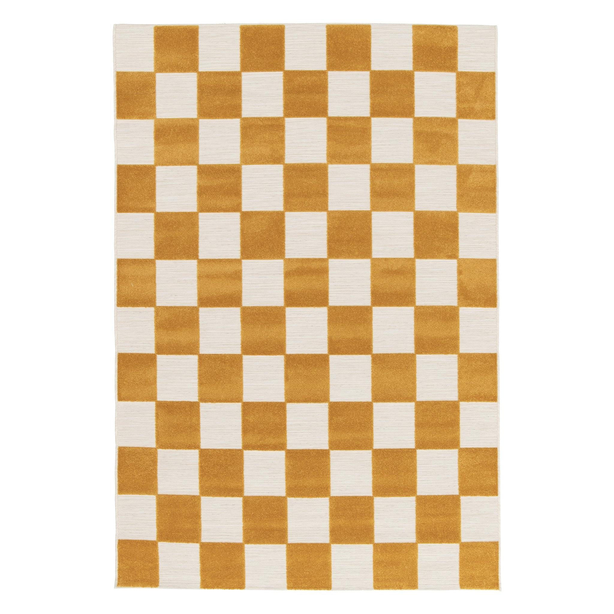 TEPPICH für Innen und Außen mit Skulptureffekt gelb - Gelb, Textil (160/230cm) - AFK Living