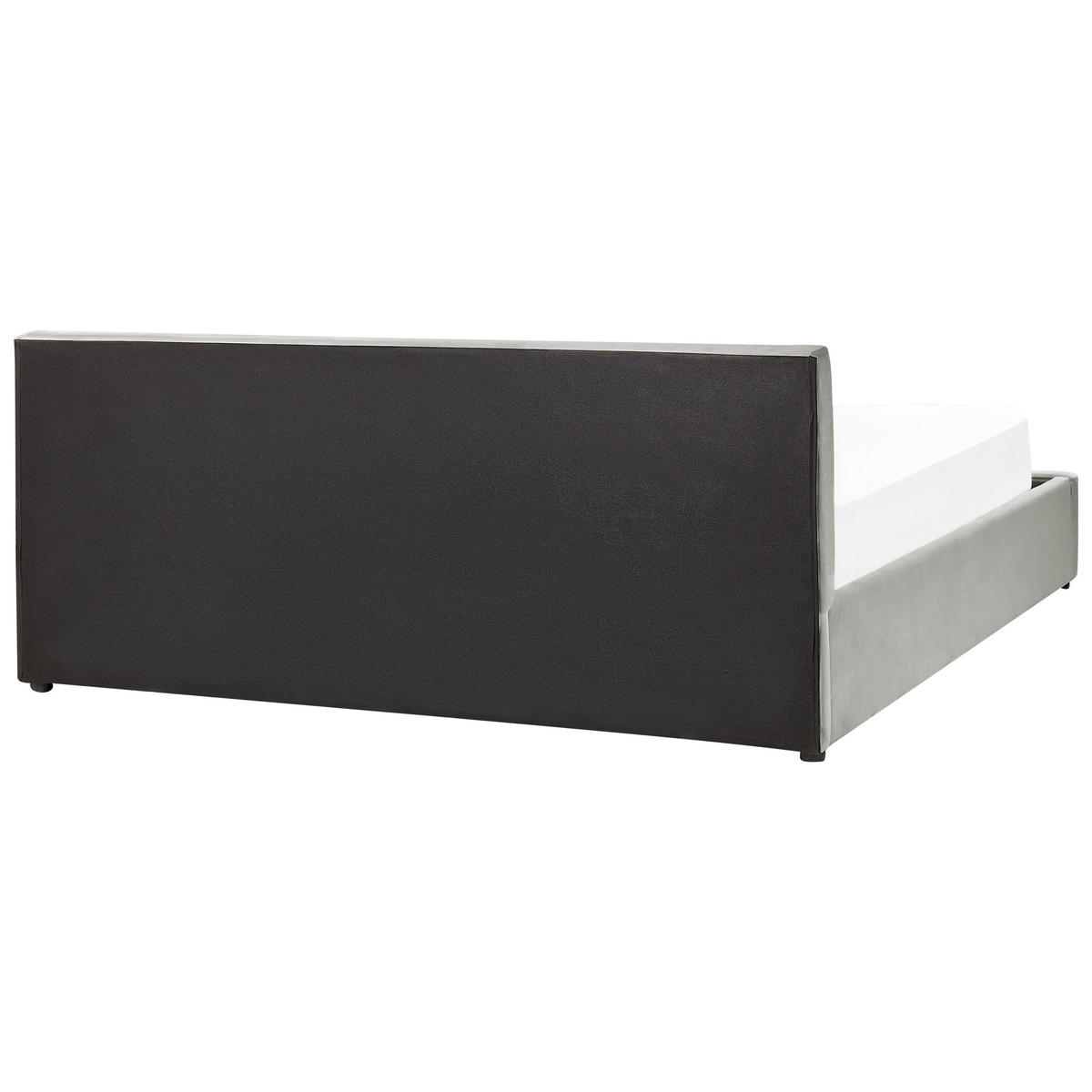 POLSTERBETT 180/200cm Hellgrau Bousse - Hellgrau, Textil (180/200cm) - Beliani