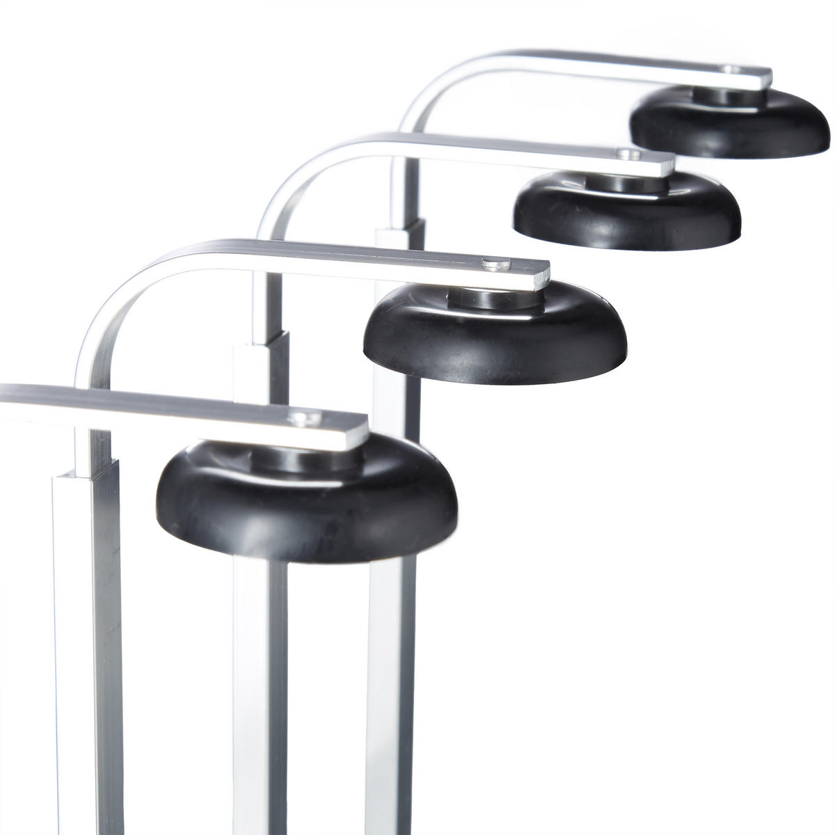 DRŽIAK na flašu - strieborná, kov/plast (35.5/36/11cm) - Relaxdays