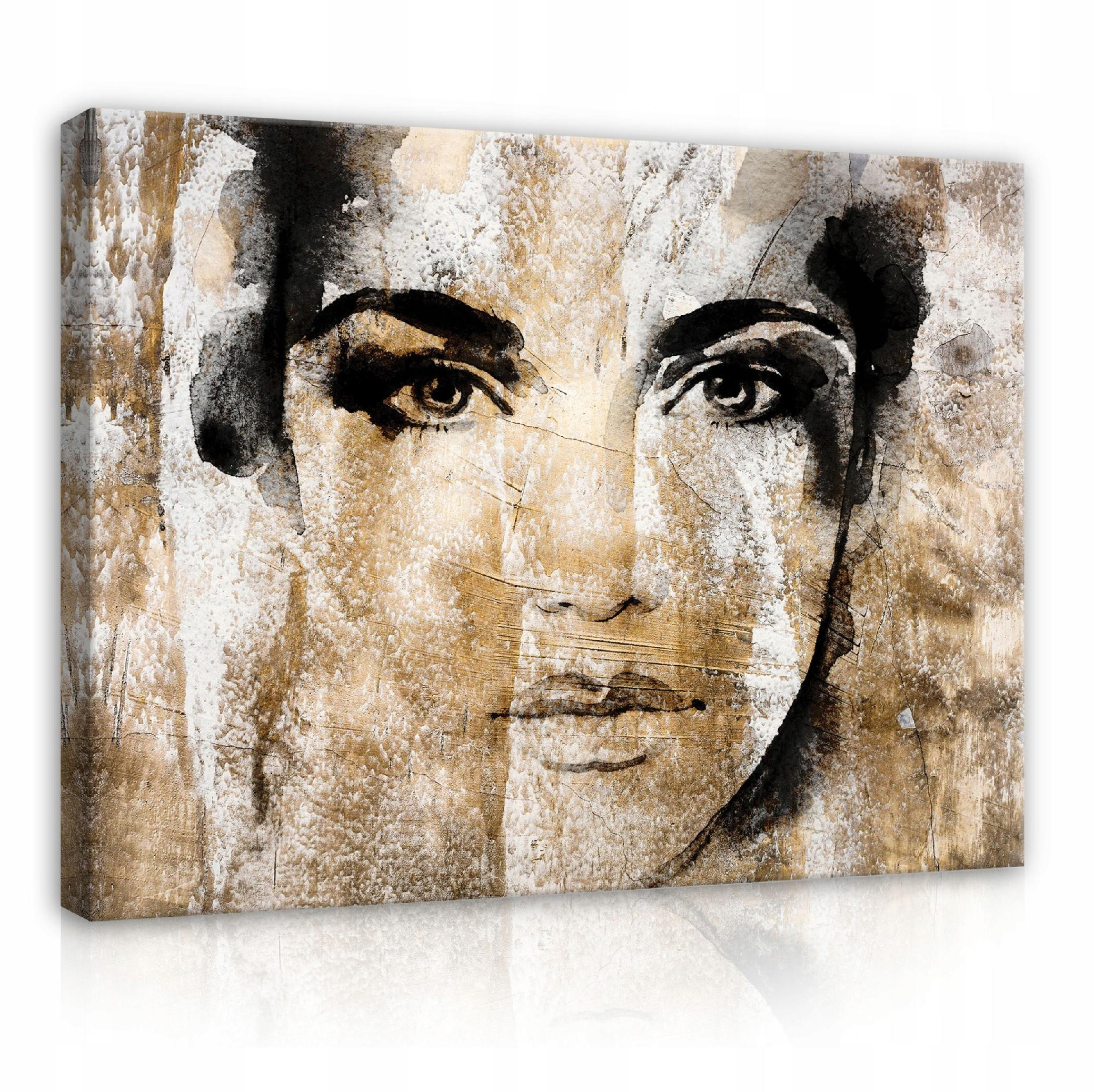 LEINWAND BILDER Frau Abstrakt 100x70 - Multicolor, Holzwerkstoff (100/70cm) - Wallarena