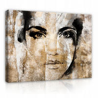 LEINWAND BILDER Frau Abstrakt 100x70 - Multicolor, Holzwerkstoff (100/70cm) - Wallarena