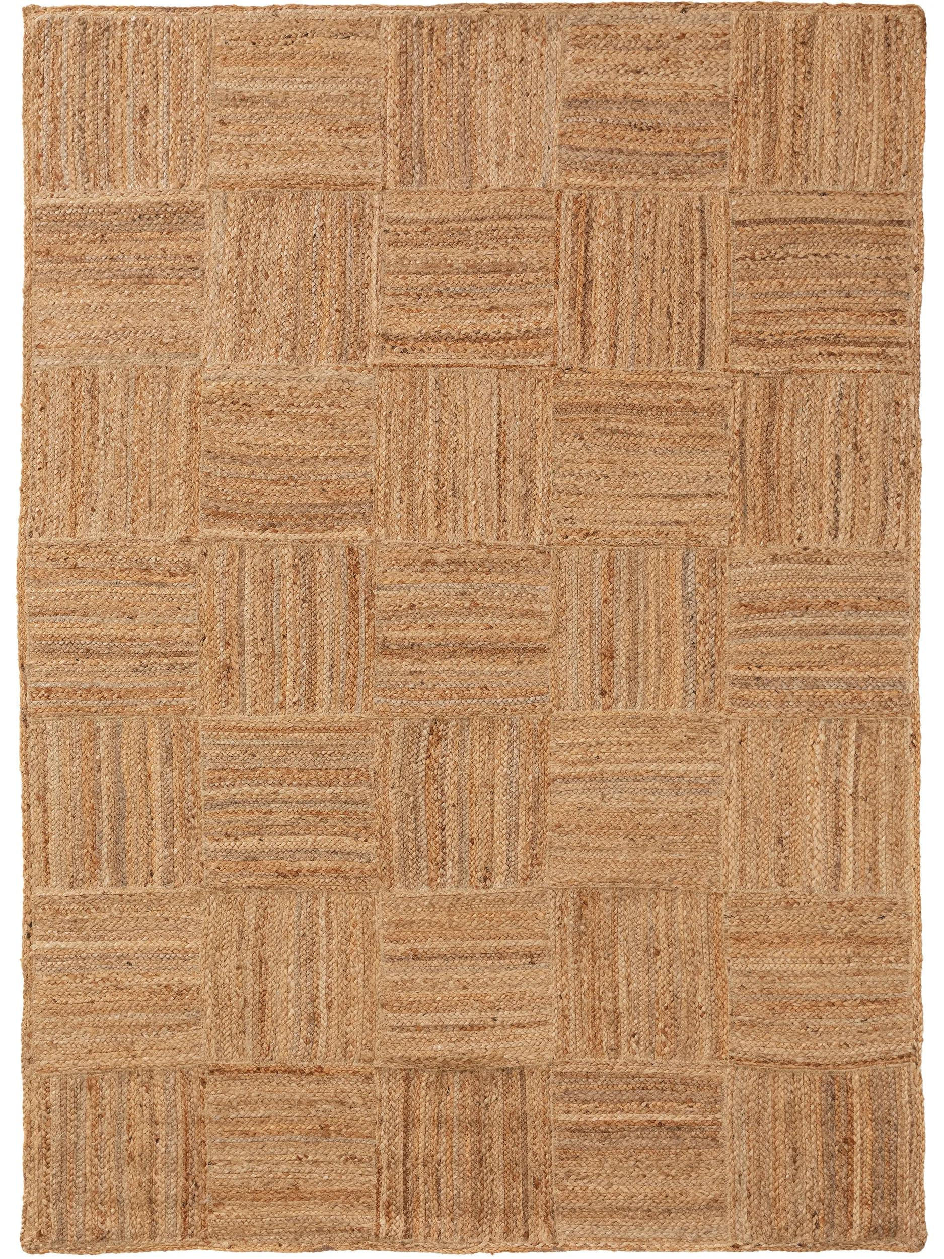 JUTETEPPICH Jutta Hellbraun 120x170 cm - Hellbraun, Textil (120/170cm) - benuta Pure