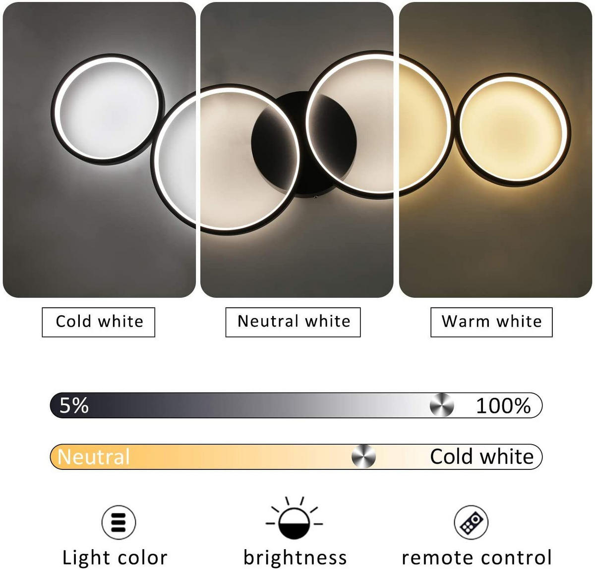 LED-DECKENLEUCHTE Hades 69/28/7cm - Weiß, Metall (69/28/7cm) - ZMH