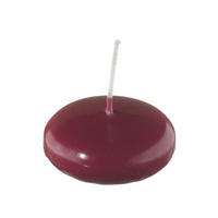 SCHWIMMKERZEN Rotbraun 26 x Ø 42 mm, 40 Stück - Rotbraun, Paraffin (4.2/2.6/2.6cm) - Kopschitz Kerzen