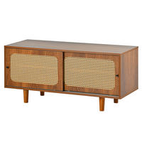 SCHUHSCHRANK aus Spanplatte in Walnuss mit 2 Schiebetüren - Walnussfarben, Holzwerkstoff (104/48/40cm) - Modfu