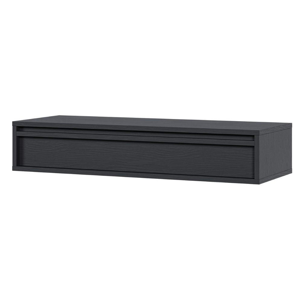 KONSOLENTISCH Evo Schwarz 90 cm - Anthrazit, Holzwerkstoff (34/90/17cm) - Selsey