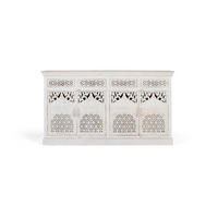 SIDEBOARD mit 4 Türen und 4 Schubladen aus Mangoholz - Perlmutt, Holz (40/99/180cm) - Giner y Colomer