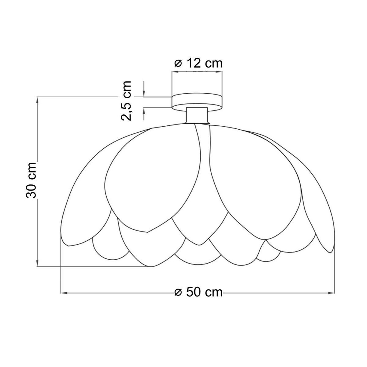 DECKENLEUCHTE Mariella, Beige, 30cm - Beige, Metall (30/50/30cm) - KOSILUM