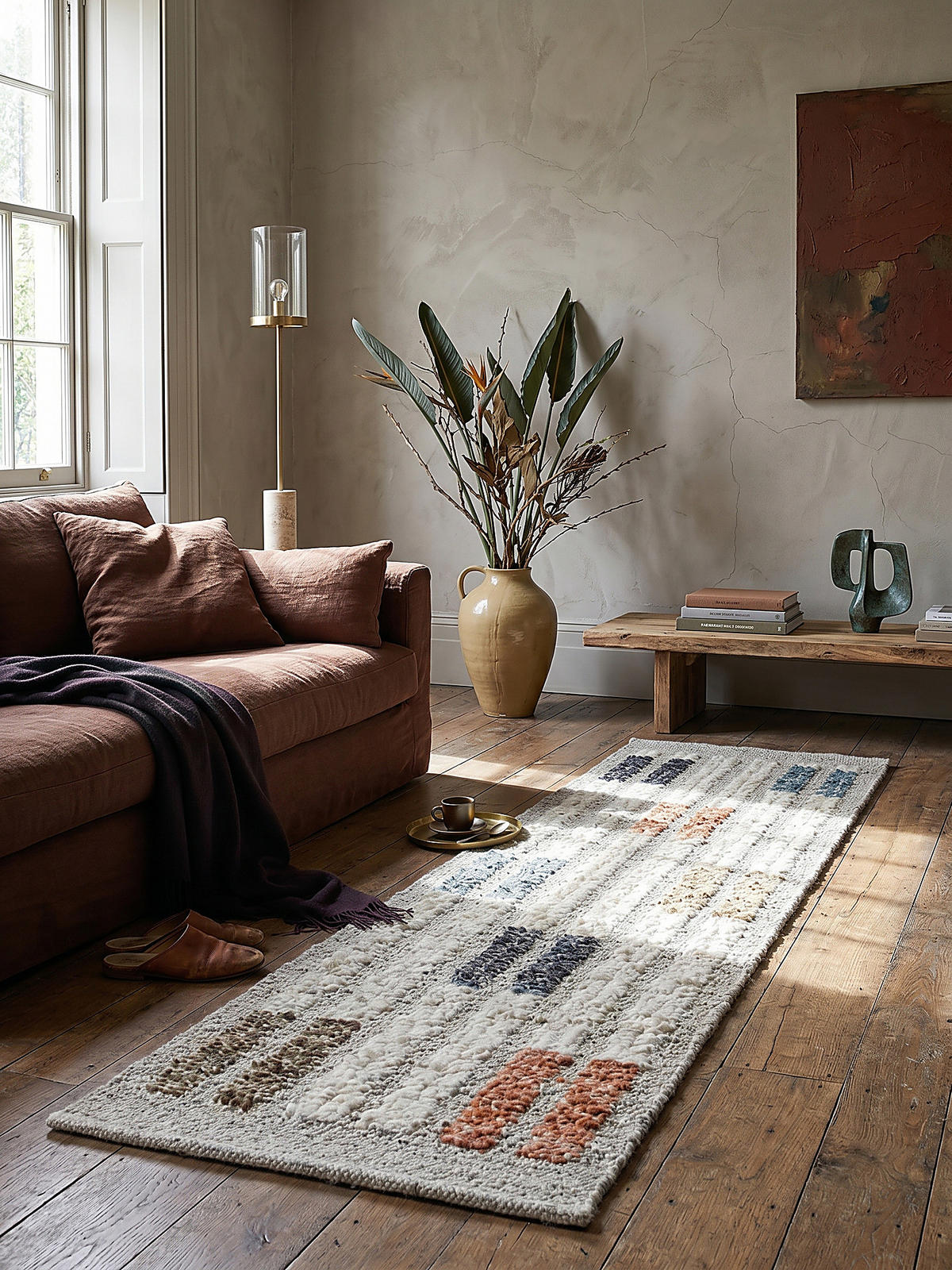 WOLLTEPPICH ALDER, geometrisch, Bunt, 80 x 300 cm - Multicolor, Textil (80/300cm) - KADIMA DESIGN