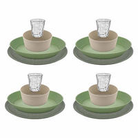 GESCHIRRSET Connect Set Bergen bunt 16er Set - Multicolor, Kunststoff (25.7/29/25.7cm) - Koziol